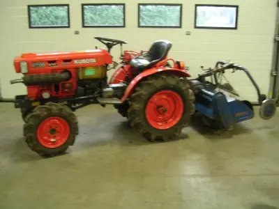 Frees achter tractor